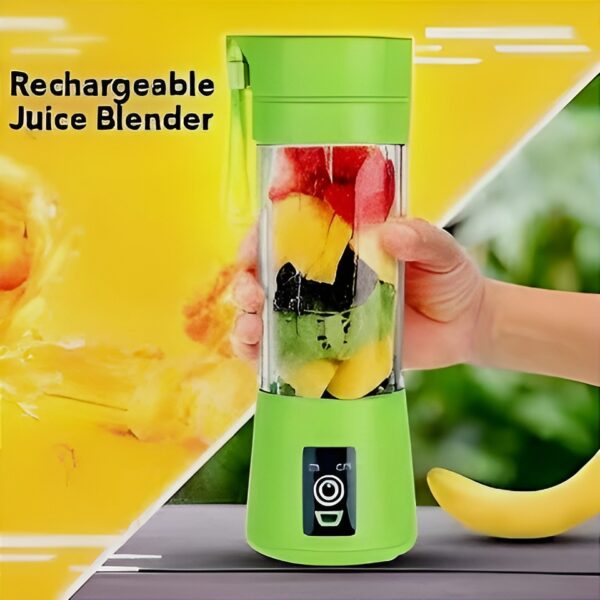 Portable Mini 6 Blade Juicer Blender | Outdoor Juicing Cup (380ml) – Rechargeable (random Color)