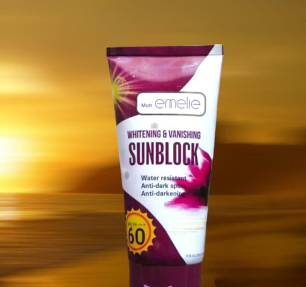 Emelie Whitening & Vanishing Sunblock Spf60 (150ml)