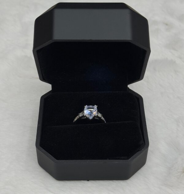 Diamond Shape Luxury Quality Adjustable Ring With Box