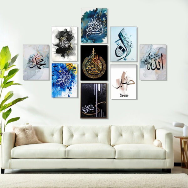 Home Decoration Item 9 Pcs Wall Decor Photo On Wall Canvas Art Decor For Home Easy