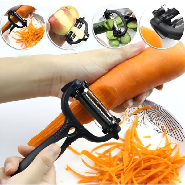 3-in-1 Vegetable Peeler Cyclone Knife – Roto Peeler | Multifunctional Kitchen Tool