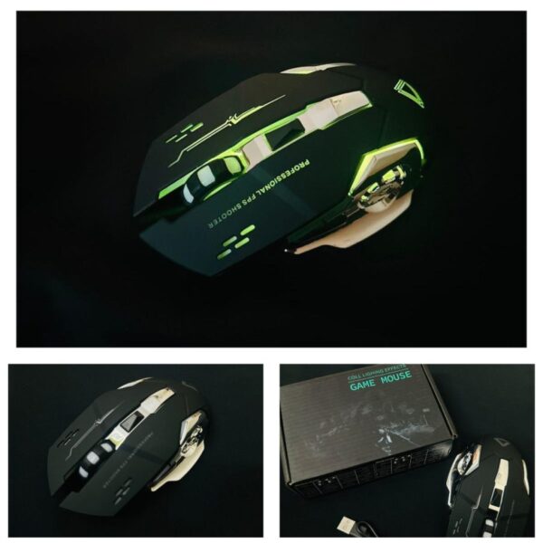 Wireless & Rechargeable Gaming Mouse Led Light Mouse