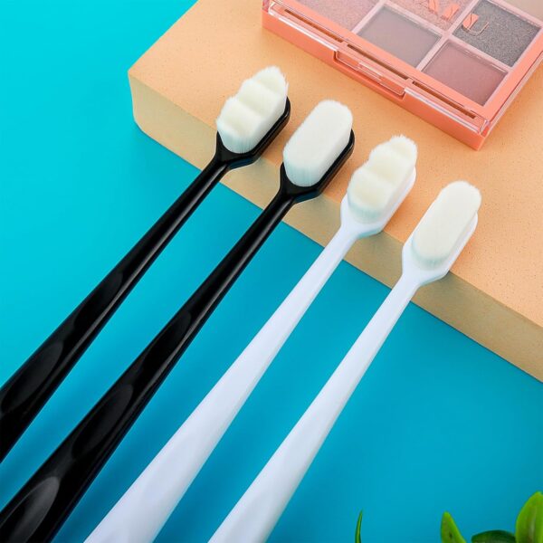 Deal Pack Off 2. Micro Nano Tooth Brush + Tongue Cleaner Scraper For Sensitive Gums Toothbrush (random Color)