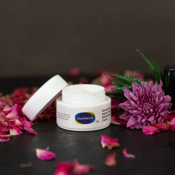 Glow Natural Glutathione And Alpha Arbutin Skin Brightening Cream Advanced Formula For Even Skin Tone, Radiance, And Dark Spot Reduction