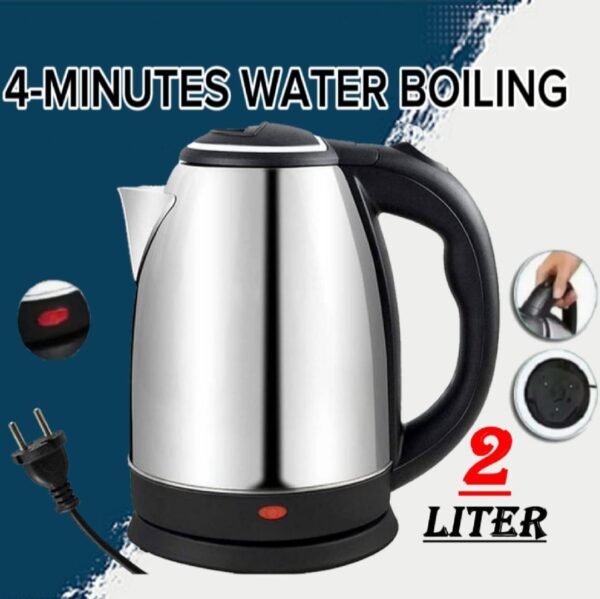 Automatic Electric Kettle 2.0l Stainless Steel Hot Water Boiler With Auto Shut-off, Led Display & Temperature Control (1000w, 220v)