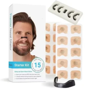 Sleep-co Magnetic Nose Strips – Nasal Dilator Starter Kit Next-gen Breath In Nasal Strips / Magnetic Nose Clips