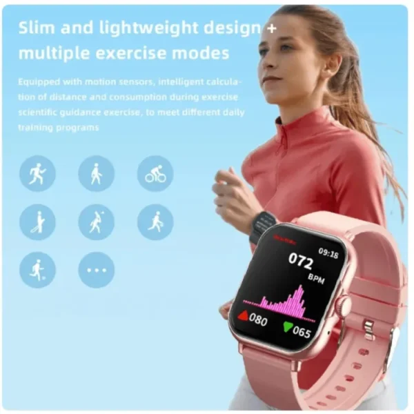 A58 Plus 6 In 1 – Smartwatch For Women | Best Quality Smart Watch For Girls | Perfect For Gift – Random Color - Image 2