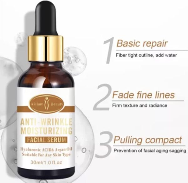 Aichun Beauty Anti-wrinkle Moisturizing Facial Serum Hyaluronic Acid Argan Oil | Suitable For Any Skin Type | 30ml | 1 Fl.oz - Image 5