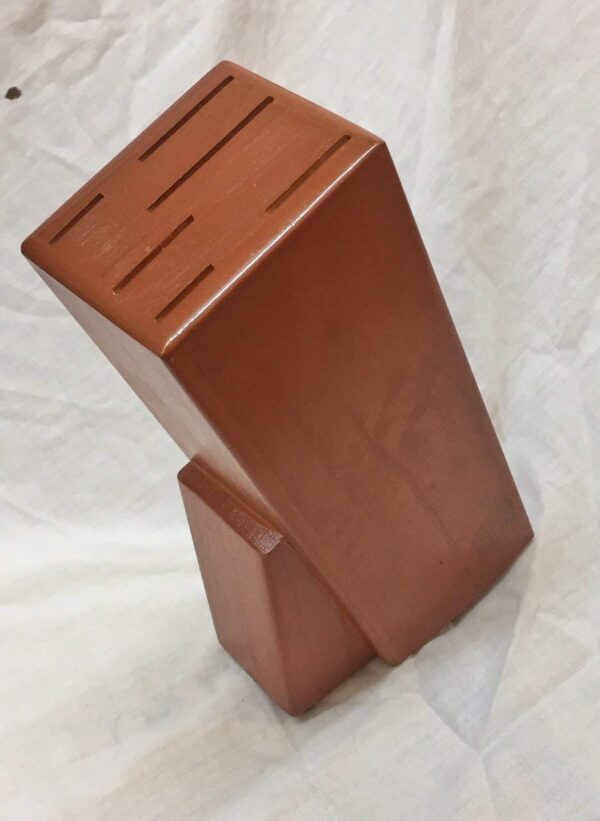 Knife Stand Wood Organize And Display Your Knives With Style | Wooden Knife Holder Block Stand Organizer For Kitchen Knife Storage Rack Durable Wood Design - Image 2