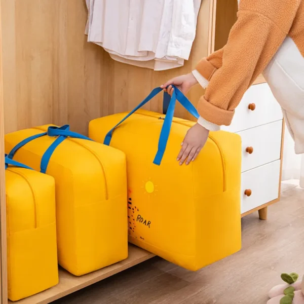 Storage Bags Cartoon Pattern Double Zipper 120 Gsm ( Random Color ) - Image 3