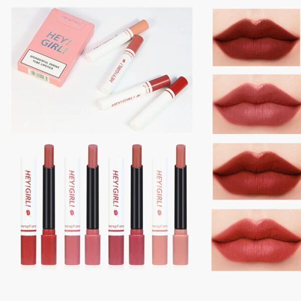 4-in-1 Trending Lipstick Set – Cigarette-shaped Matte Lipsticks, Long-lasting, Easy To Apply, Non-sticky & Fade-resistant Lip Gloss For Makeup Lovers - Image 3