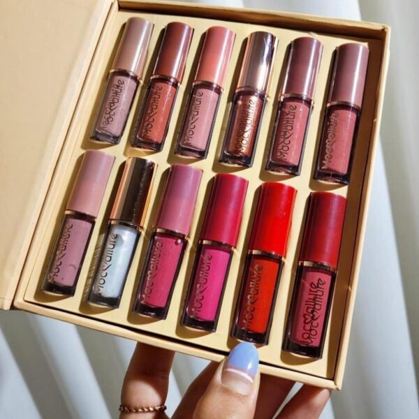 12 Pcs Mocallure Transparent Clear Lip Gloss | High Pigment Lipgloss Set | Best Quality Lipgloss Set - Image 4