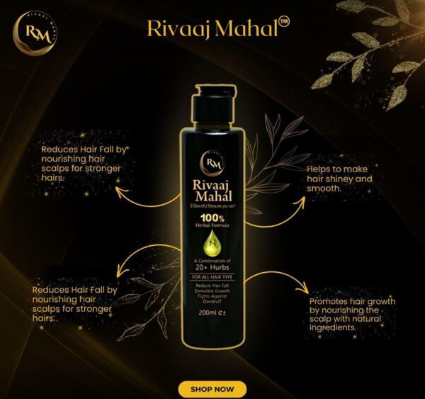 Rivaj Mahal Hair Oil Your Ultimate Hair Care Solution – 200ml - Image 6