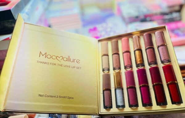 12 Pcs Mocallure Transparent Clear Lip Gloss | High Pigment Lipgloss Set | Best Quality Lipgloss Set - Image 2
