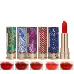 5 Pc Velvet Matte Lipstick Set – Long-lasting, Rich Colors