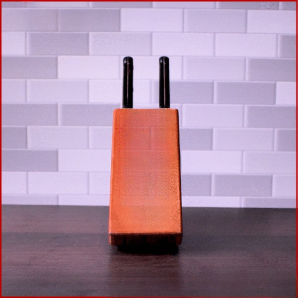 Knife Stand Wood Organize And Display Your Knives With Style | Wooden Knife Holder Block Stand Organizer For Kitchen Knife Storage Rack Durable Wood Design - Image 6