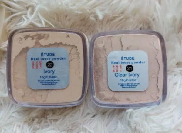 Etude Real Loose Powder – Oil Control & Smooth Matte Finish | Shades 21 & 22 - Image 2