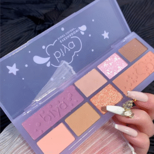 08 Colors Biya Star Flash Eight-color Eye Shadow Palette Matte Pearl Light Fine Color Milk Tea Earth Niche Glitter Eye Shadow – 8 Colors Korean Trending Eye Shadow Palette
