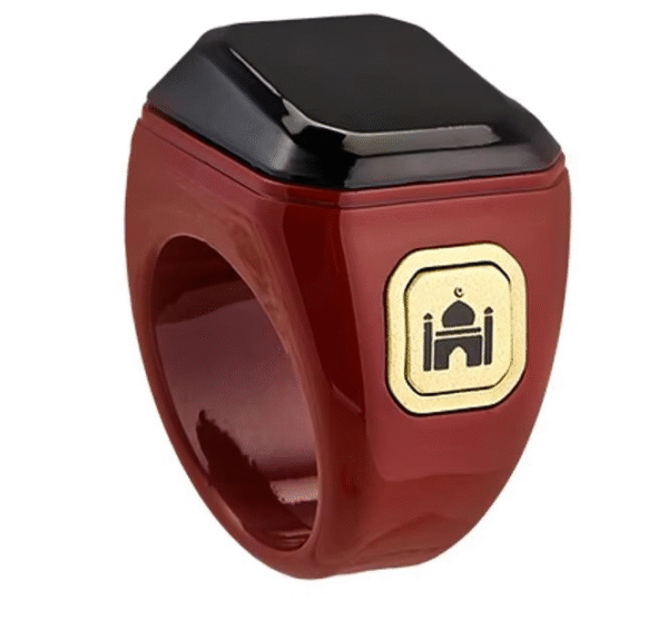 Muslim Smart Ring Islamic Gifts Electronic Tally Zikr Counter Digital Tasbeeh Ring Qibla Zikr Ring – Smart Tasbih Zikr Ring, Muslim Prayer, Prayer Timing Reminder – Random Color - Image 5