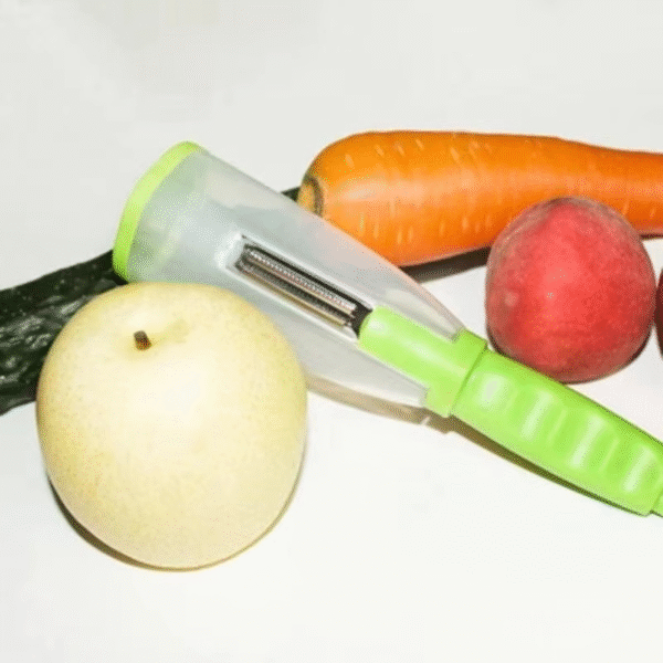 Stainless Steel Multifunctional Vegetable Fruit Peeler With Storage Box –  carrot Peeler Stainless – Veggie Peeler Kitchen Gadgets – Potatoes Cucumber Vegetables Carrot Peeler ( Random Color ) - Image 5