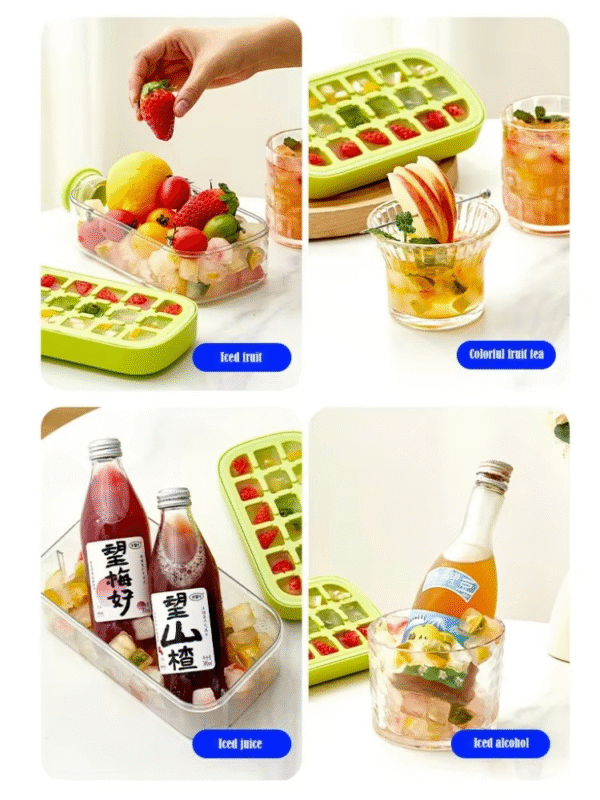 My Crush Cup Ice Cube Tray, Water Bottle Ice Cube Tray, Cool Summer Ice Cube Cup, Upgraded Ice Cube Bottle, Reusable Press-to-cold Ice Cube Hydration – 500ml – Random Color - Image 3