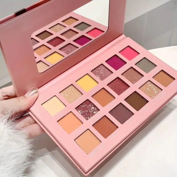 18 Colors Eyeshadow Pallete Glitter Makeup Matte Eye Shadow Make Up Palette - Image 5