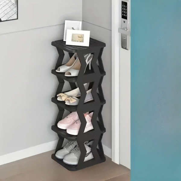 Shoe Rack High Quality – Unique X Shaped Shoe Rack 5 Floors – 5 Tier Shoe Rack – Without Bo