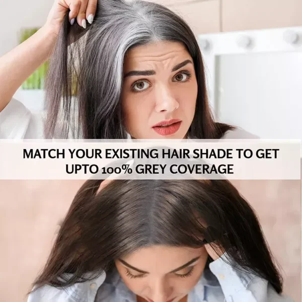 Light Brown Hair Color Shampoo – Quick & Easy Gray Coverage, 200ml Natural-looking Dye - Image 2