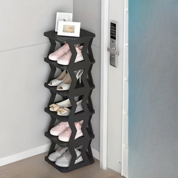 6 Floor Shoe Rack – 6 Tier Shoe Rack – Shoe Rack- Unique X Design Shoe Rack- High Quality – Without Box