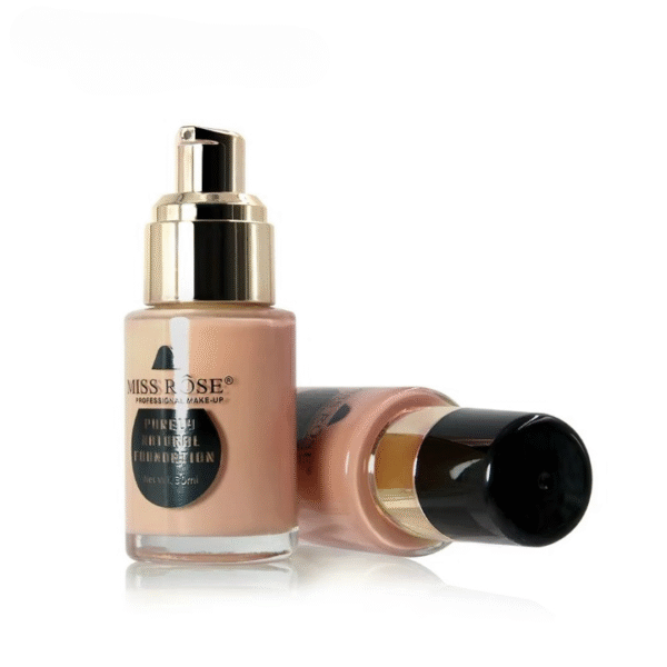 Miss Rose Purely Natural Liquid Foundation – Professional Long-lasting Make-up For Flawless Coverage, Lightweight, Breathable, Smooth Finish, All Skin Types – 30 Ml | Foundation - Image 2
