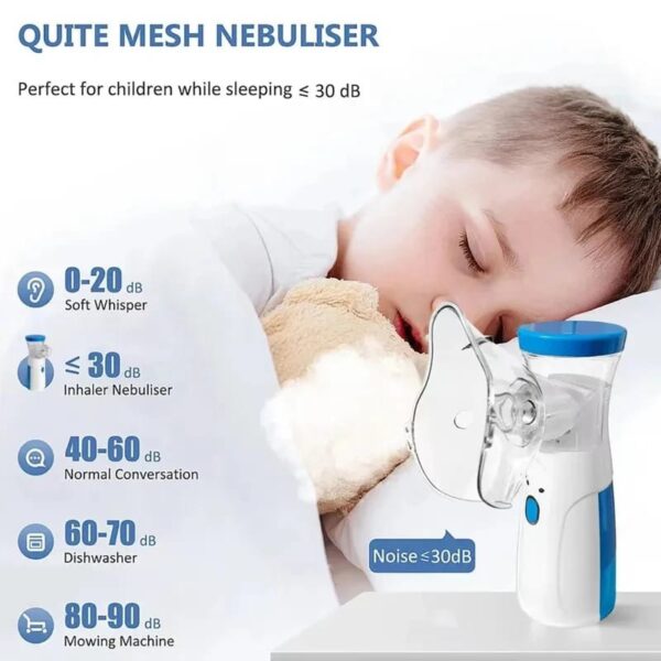 Portable Nebulizer For Asthma Inhaler Nebulizer Machine For Kids And Adults Medical Asthma Nebulizer – Rechargeable - Image 2