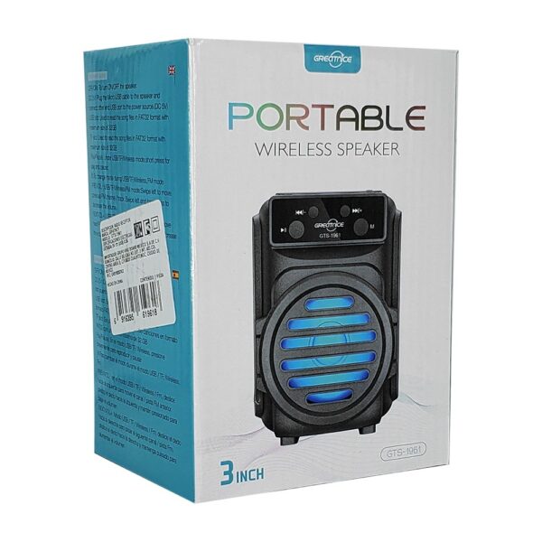 3-inch Bluetooth Speaker With Rgb Lights, Usb-tf Port, And Fm / Portable Wireless Speaker / Gts-1961 - Image 6