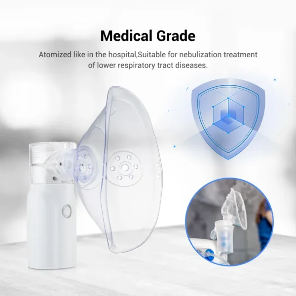 Portable Nebulizer For Asthma Inhaler Nebulizer Machine For Kids And Adults Medical Asthma Nebulizer – Rechargeable - Image 10