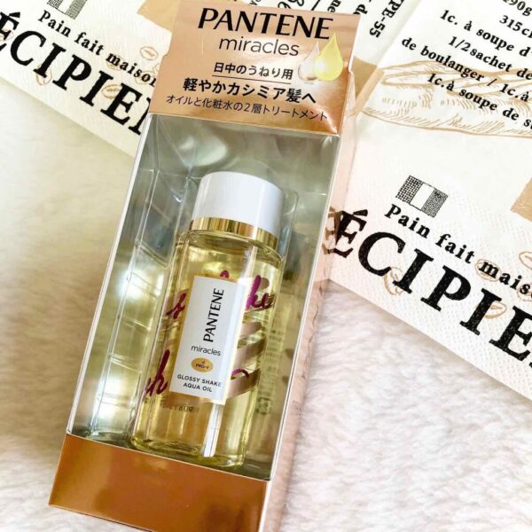 Pantene Original Non-rinse Treatment, Glossy Shake Aqua Oil – Frizz Control & Hydration Treatment 49 Ml - Image 5
