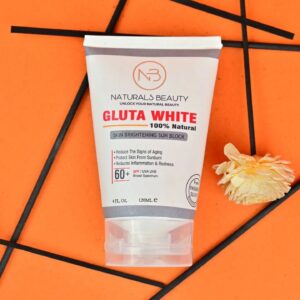 Naturals Beauty Gluta White Skin Brightning Sun Block Spf 60+ Uav&uvb 120 Ml