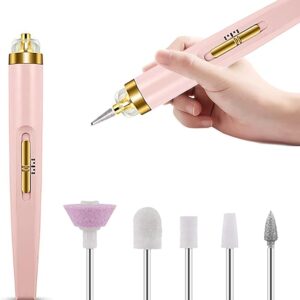 5 In 1 Professional Manicure Nail | Salon Nail Finishing Touch | Nail Grinding, Burnishing Machine | Full Manicure And Pedicure Tool – Random Color