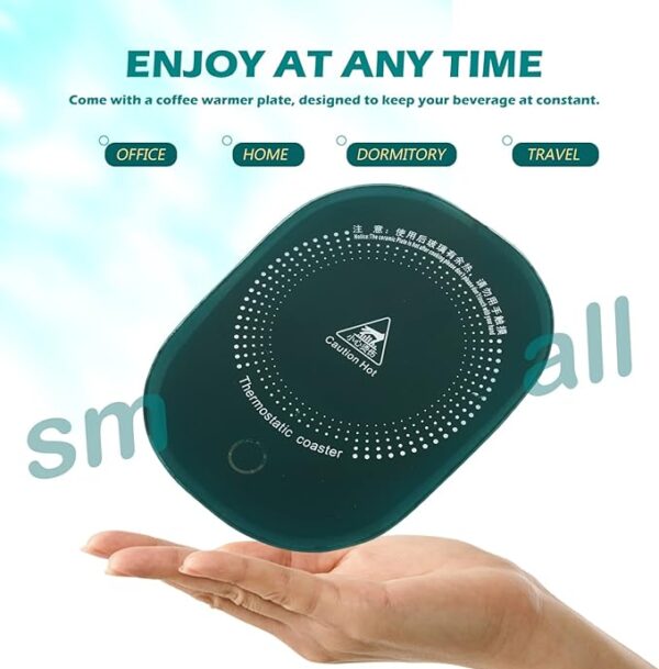 Electric Heated Coffee Mug With Temperature Controlled Pad (random Color) - Image 2