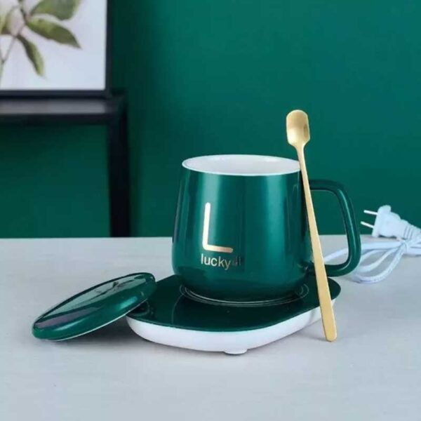 Electric Heated Coffee Mug With Temperature Controlled Pad (random Color) - Image 4
