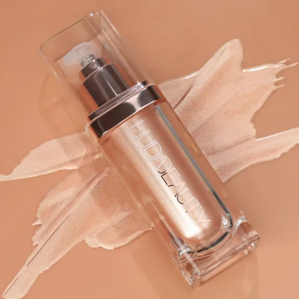Huda Beauty N.y.m.p.h. All Over Body Highlighter – Liquid Illuminator For Face, Body & Legs – Water-based, Long-lasting Glow – 35 Ml - Image 6