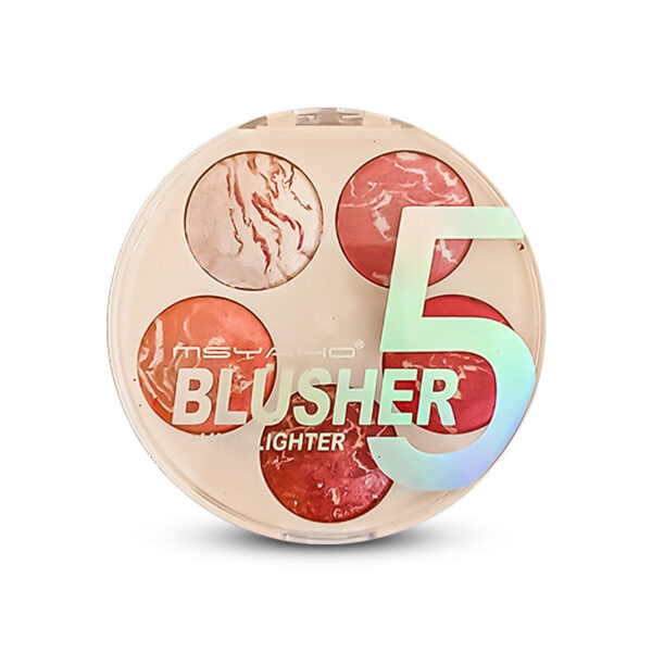 5-in-1 Msyaho Professional Makeup Palette – 3d Highlighter, Blusher, Contour, Bronzer & Illuminator All-in-one Kit - Image 3