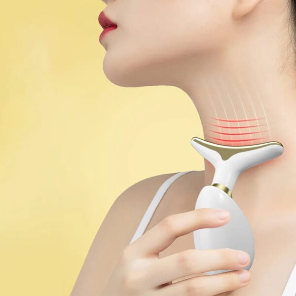 Massager For Face Lifting Facial Massagers Ems Neck Eye Massage Instrument Vibrator Microcurrents Red Light Therapy Anti Wrinkle – Random Color - Image 2