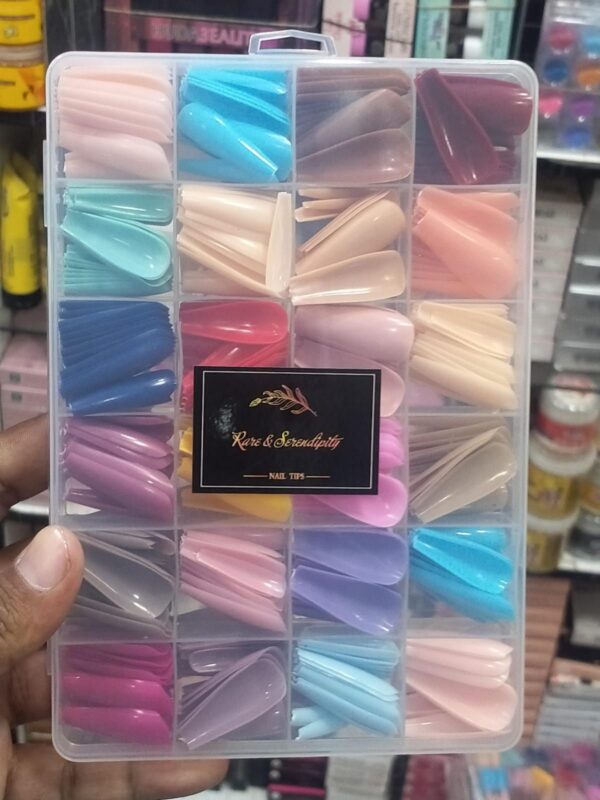 Rare & Serendipity Nail Tips [576 Pieces] In Each Box | With Glue - Image 4