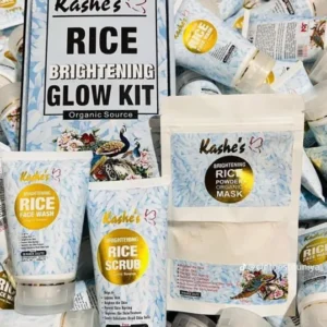 Kashe’s Rice Extract Bright Glow Kit ( Rice Face Wash + Rice Scrub + Rice Mask )