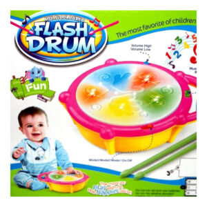 3d Flash Drum For Kids With Lights, Sounds
