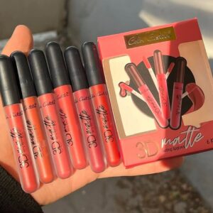 Color Castle 3d Matte Long Lasting Lipgloss [pack Of 6] | 3d Matte Lipgloss