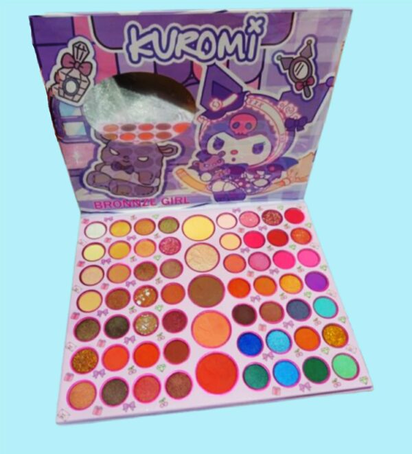 Kuromi 61-color Eyeshadow Palette – High Pigment, Matte & Shimmer Shades For Creative Eye Looks - Image 4