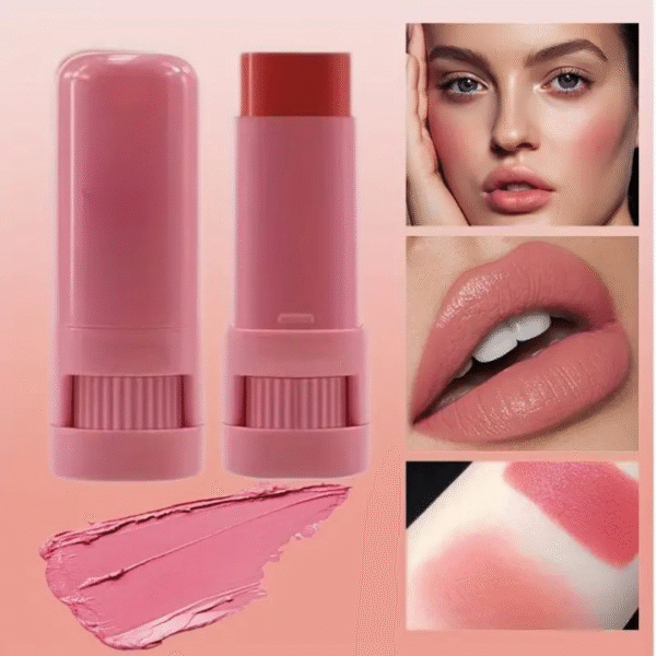 High-pigment Matte Blush Stick – Long-lasting, Water-resistant & Blendable Contour Balm – Random Shades - Image 5