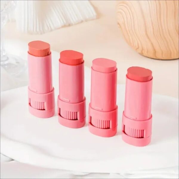 High-pigment Matte Blush Stick – Long-lasting, Water-resistant & Blendable Contour Balm – Random Shades - Image 4
