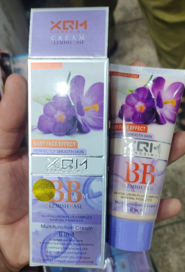 Xqm Bb Blemish Base Multi-function 6 In 1 Lavender Cream /moisturizing Bb Cream