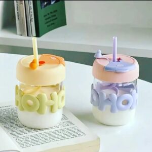 350ml Portable Insulated Water Cup With Straw